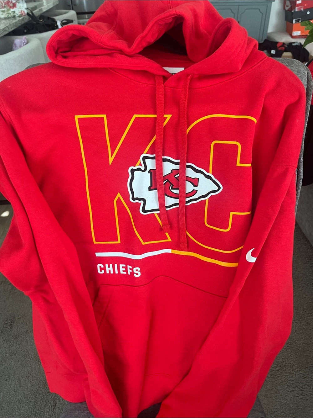 Kansas City Chiefs Nike Hoodie size L